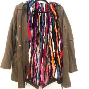 Jocelyn Fur Utility Coat